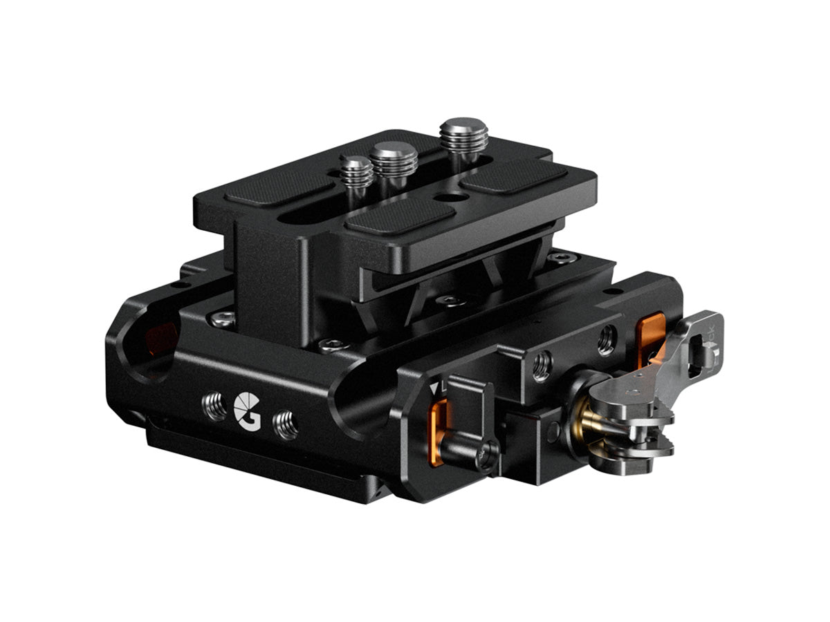 Bright Tangerine LeftField 3 QR Baseplate (Standard) for RED V-RAPTOR