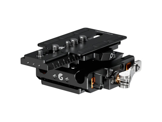 Bright Tangerine LeftField 3 QR Baseplate (DJI RS 2 & RS 3) for RED V-RAPTOR