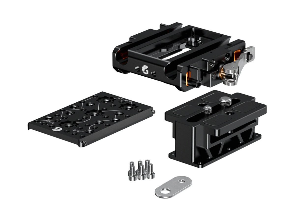 Bright Tangerine LeftField 3 QR Baseplate (Standard) for RED KOMODO & KOMODO-X
