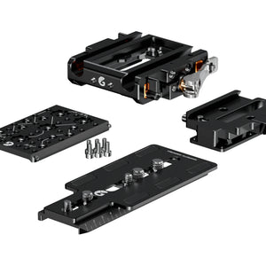 Bright Tangerine LeftField 3 QR Baseplate for RED KOMODO & KOMODO-X (DJI RS 2 & RS 3)