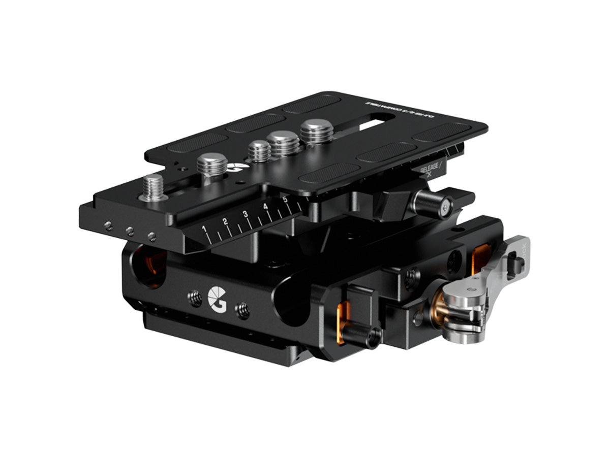Bright Tangerine LeftField 3 QR Baseplate for RED KOMODO & KOMODO-X (DJI RS 2 & RS 3)