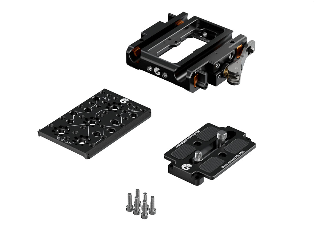 Bright Tangerine LeftField 3 15mm LWS Baseplate for Sony VENICE 1 & 2 (Standard)