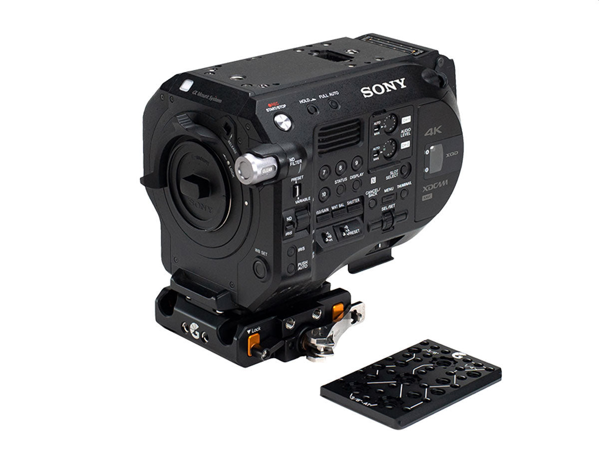 Bright Tangerine LeftField 3 Sony FS7/FX9 QR Baseplate