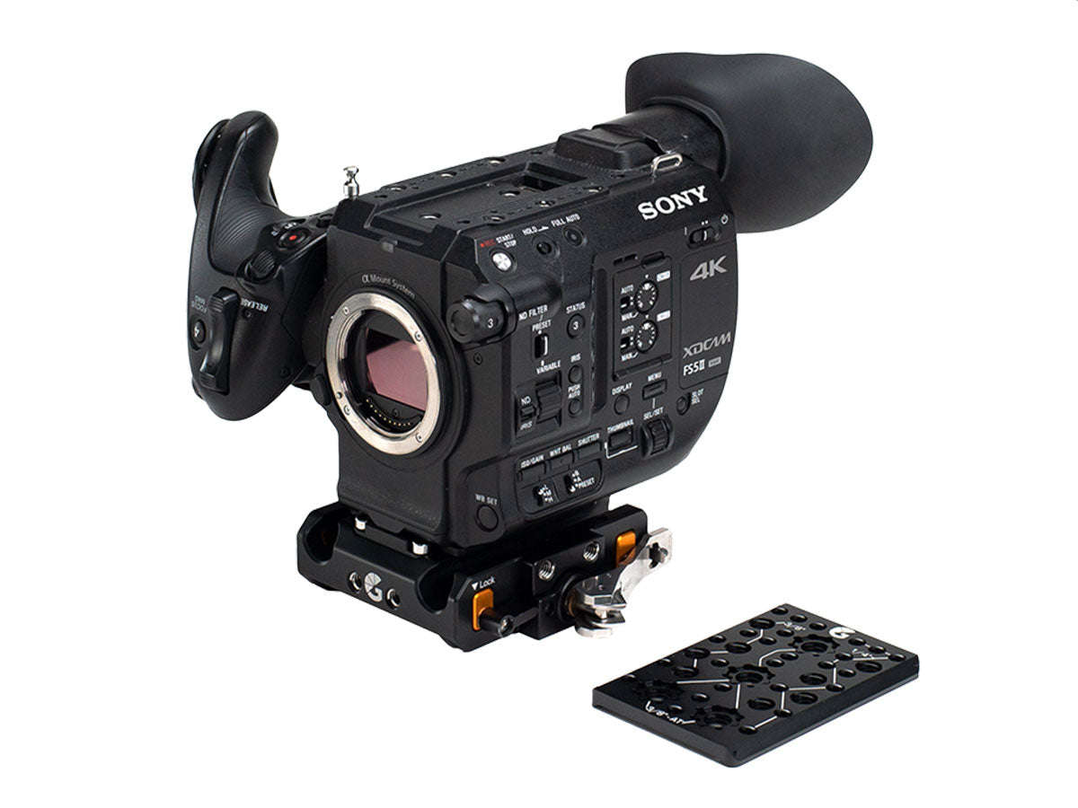 Bright Tangerine LeftField 3 Sony FS5 QR Baseplate