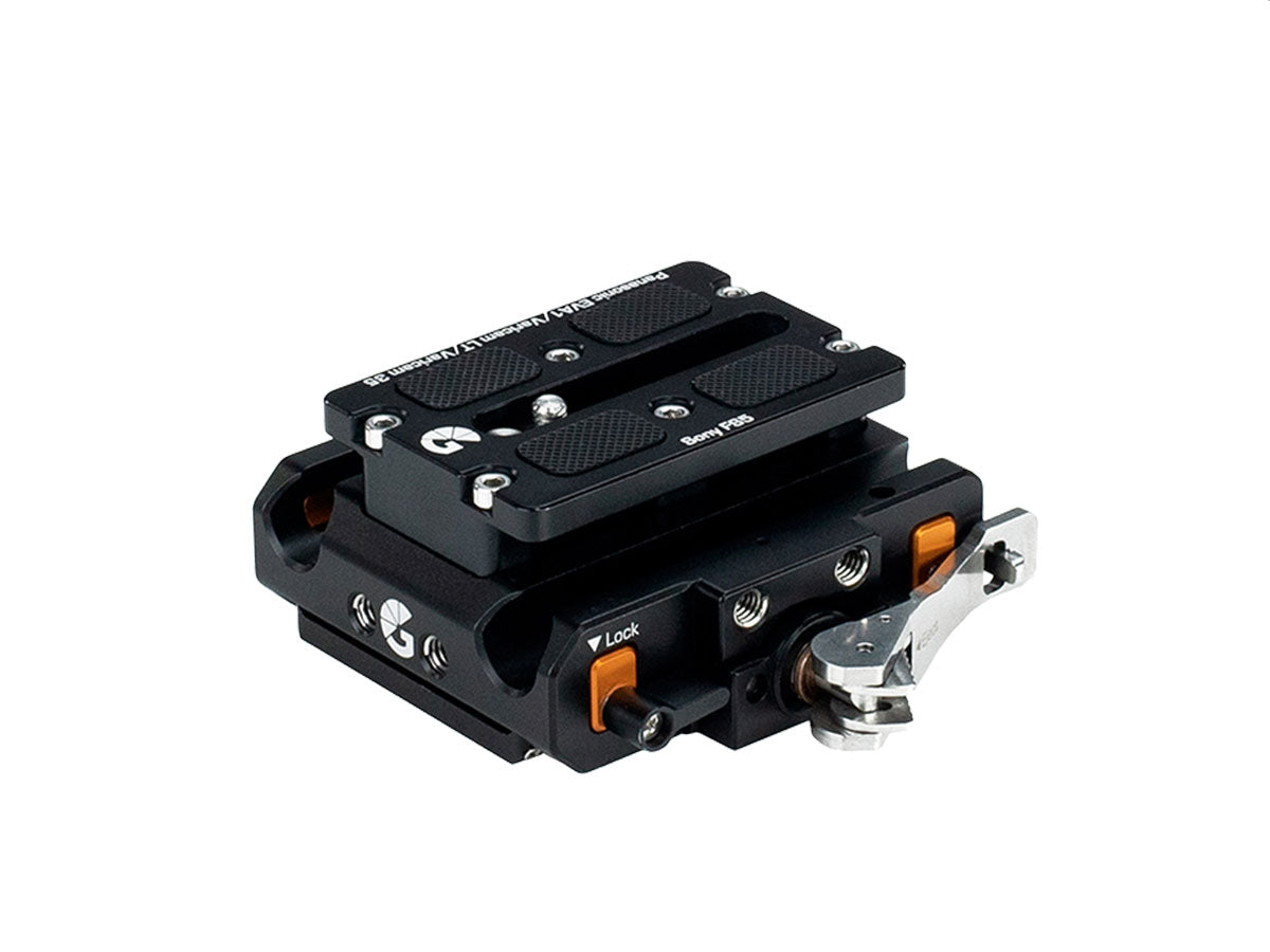 Bright Tangerine LeftField 3 Sony FS5 QR Baseplate