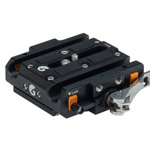 Bright Tangerine LeftField 3 Sony FX6 QR Baseplate