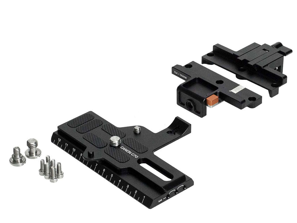 Bright Tangerine Canon C70 DJI Riser Kit for 15mm Baseplate