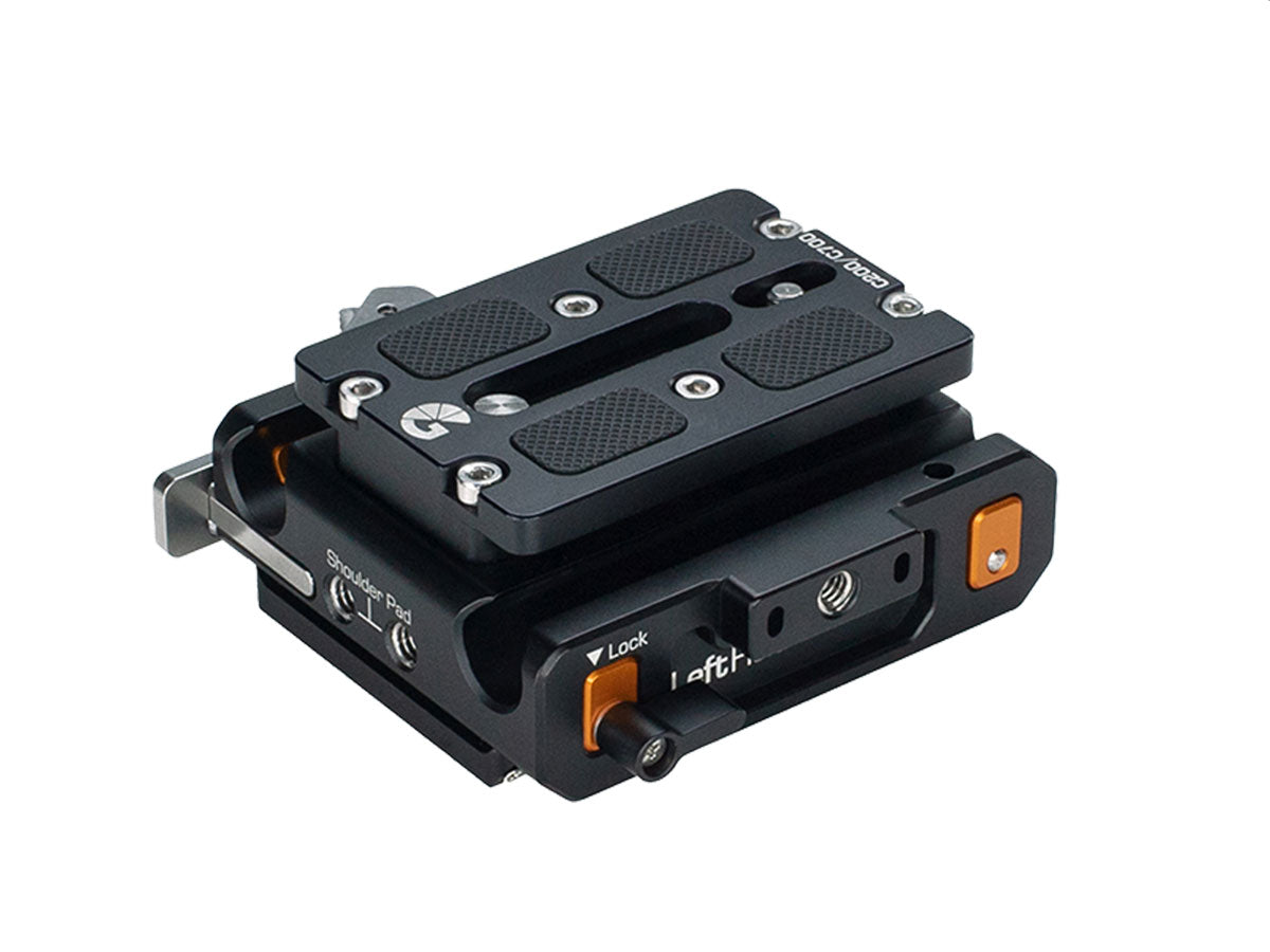 Bright Tangerine LeftField 3 Canon C500 Mk II/C300 Mk III QR Baseplate