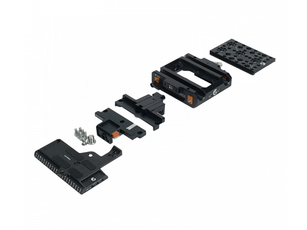 Bright Tangerine LeftField 3 Canon C70 QR Baseplate (DJI RS 2 & RS 3)