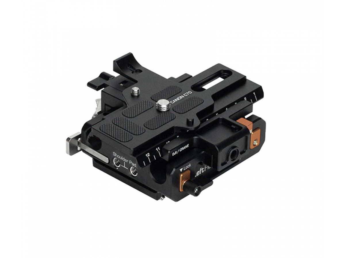 Bright Tangerine LeftField 3 Canon C70 QR Baseplate (DJI RS 2 & RS 3)