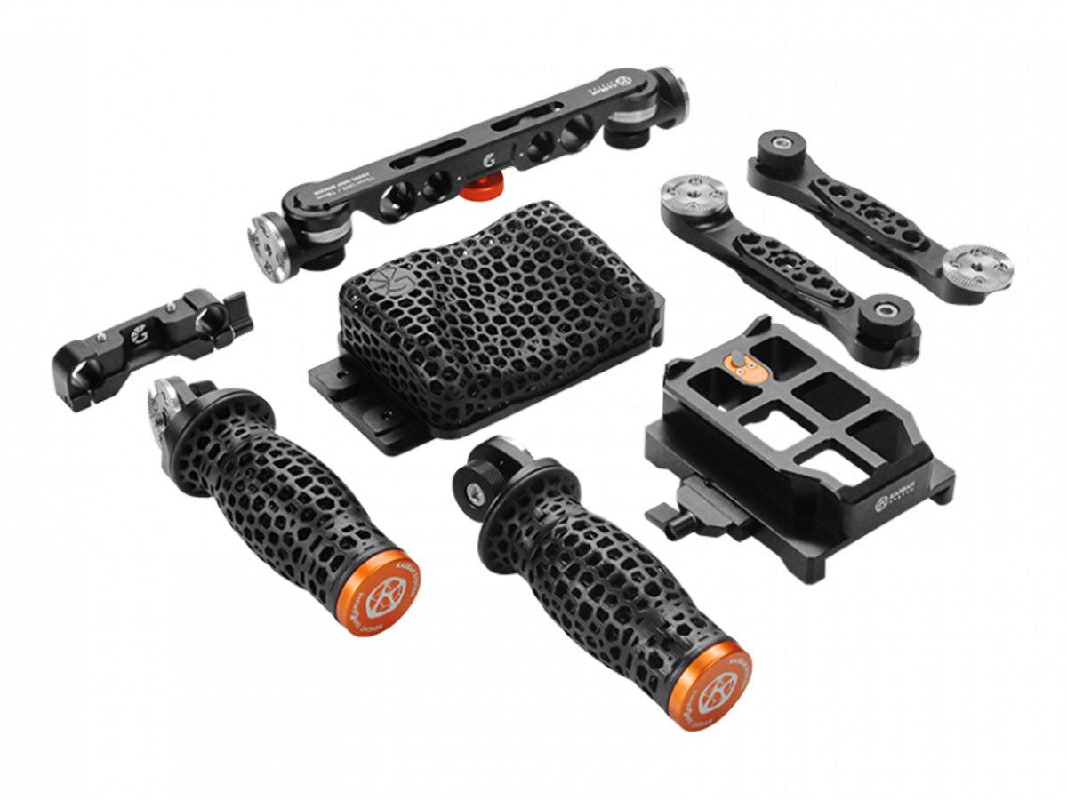 Bright Tangerine LeftField 3 KASBAH System - Shoulder Pad + 15mm LWS/19mm Handle Kit