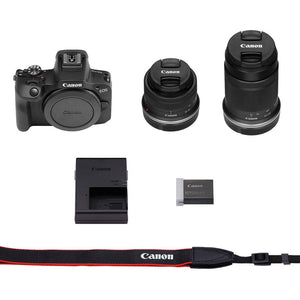 Canon EOS R100 Mirrorless Camera with 18-45mm and 55-210mm Lenses Kit