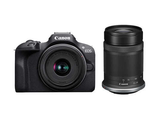 Canon EOS R100 Mirrorless Camera with 18-45mm and 55-210mm Lenses Kit