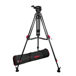 Cartoni Focus 8 Red Lock Mid Level Tripod Kit