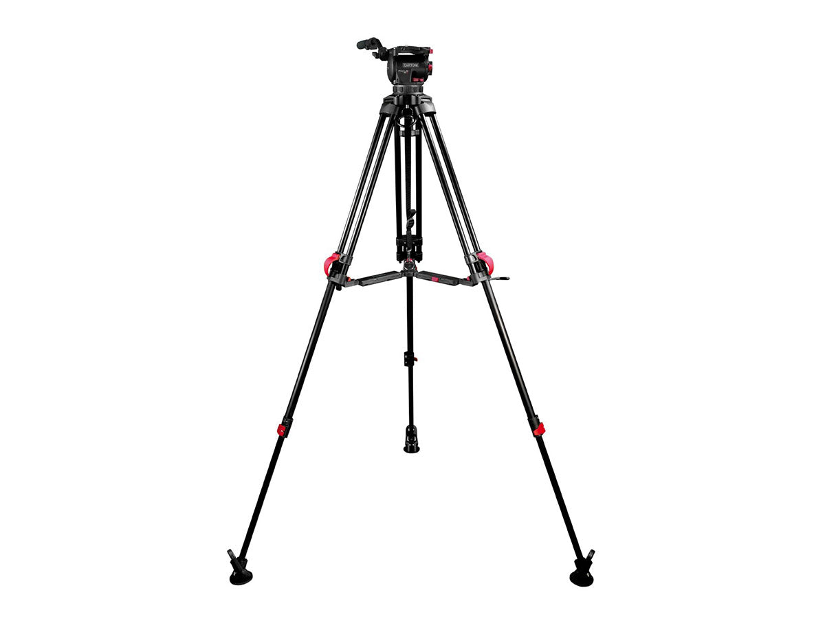 Cartoni Focus 10 Red Lock Mid Level Tripod Kit
