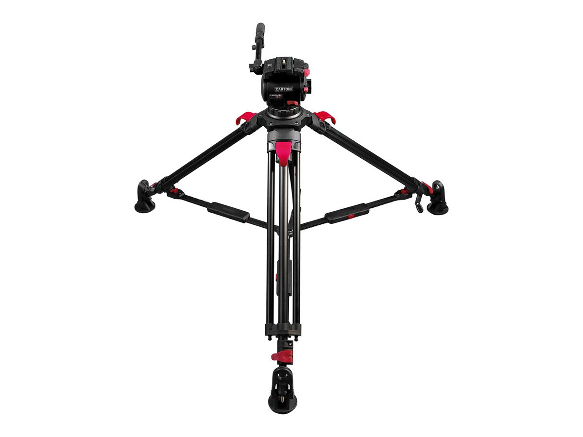 Cartoni Focus 10 Red Lock Mid Level Tripod Kit
