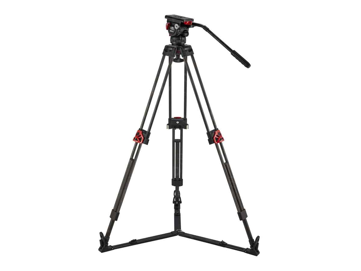 CamGear Carbon Fibre Tripod System with Elite 8 Fluid Head and Ground-Level Spreader
