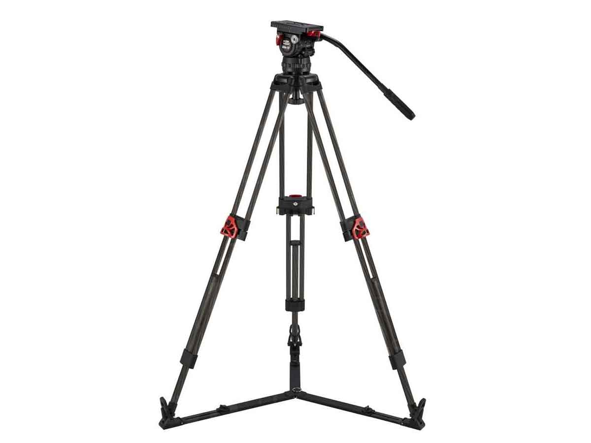 Camgear Carbon Fibre Tripod System with Elite 12 Fluid Head and Ground-Level Spreader