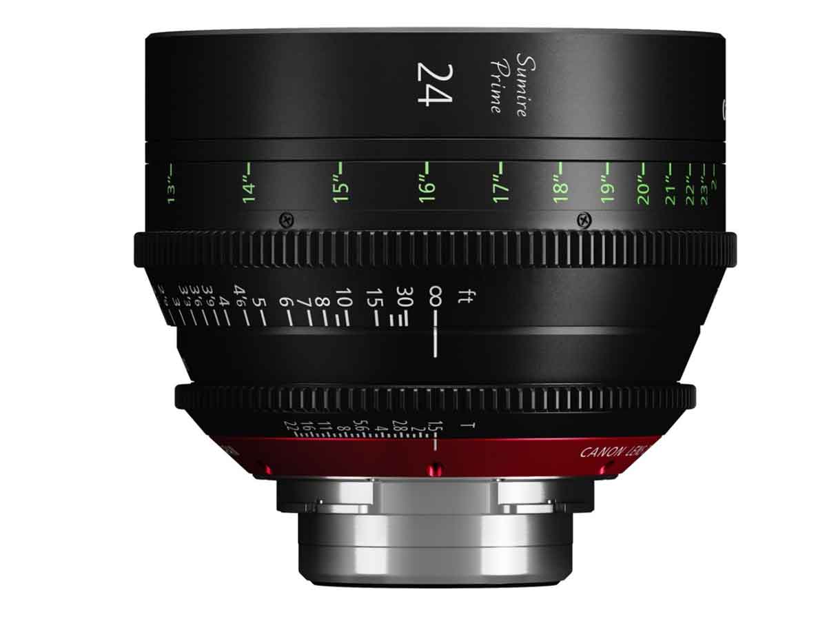 Canon CN-E24mm T1.5 FP X Sumire Cinema PL Mount Prime Lens