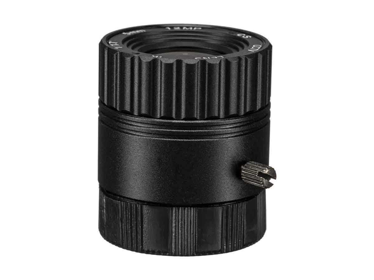 Marshall Electronics Compatible with 12MP Cameras CS Mount 5mm Focal Length Compatible with 1/1.7" Sensors 87° Horizontal Field of View IR Corrected Fixed Iris Operation
