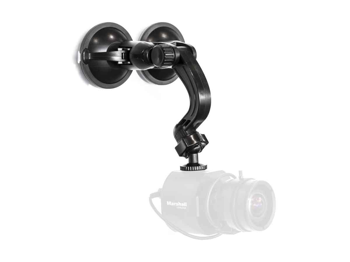 Marshall Electronics Dual Suction Cup Glass Mount with Adjustable Tilt Arm & 1/4"-20 Mount