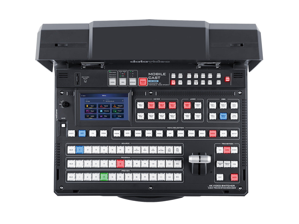 Datavideo HS-4000 4K 8-Channel Portable Video Streaming Studio