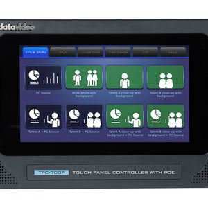 Datavideo TPC-700P 7-Inch Touch Panel Controller with PoE
