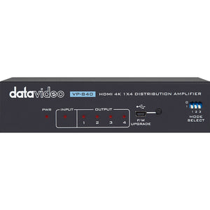 Datavideo VP-840 4K HDMI Distribution Amplifier 1x4