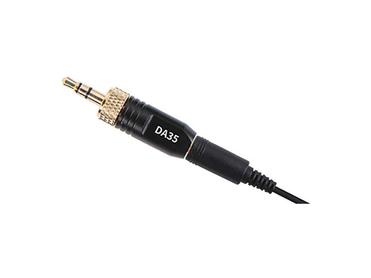 Deity Microphones W.Lav DA35 Bundle Omnidirectional Lavalier Microphone with Microdot to Locking 3.5mm Adapter