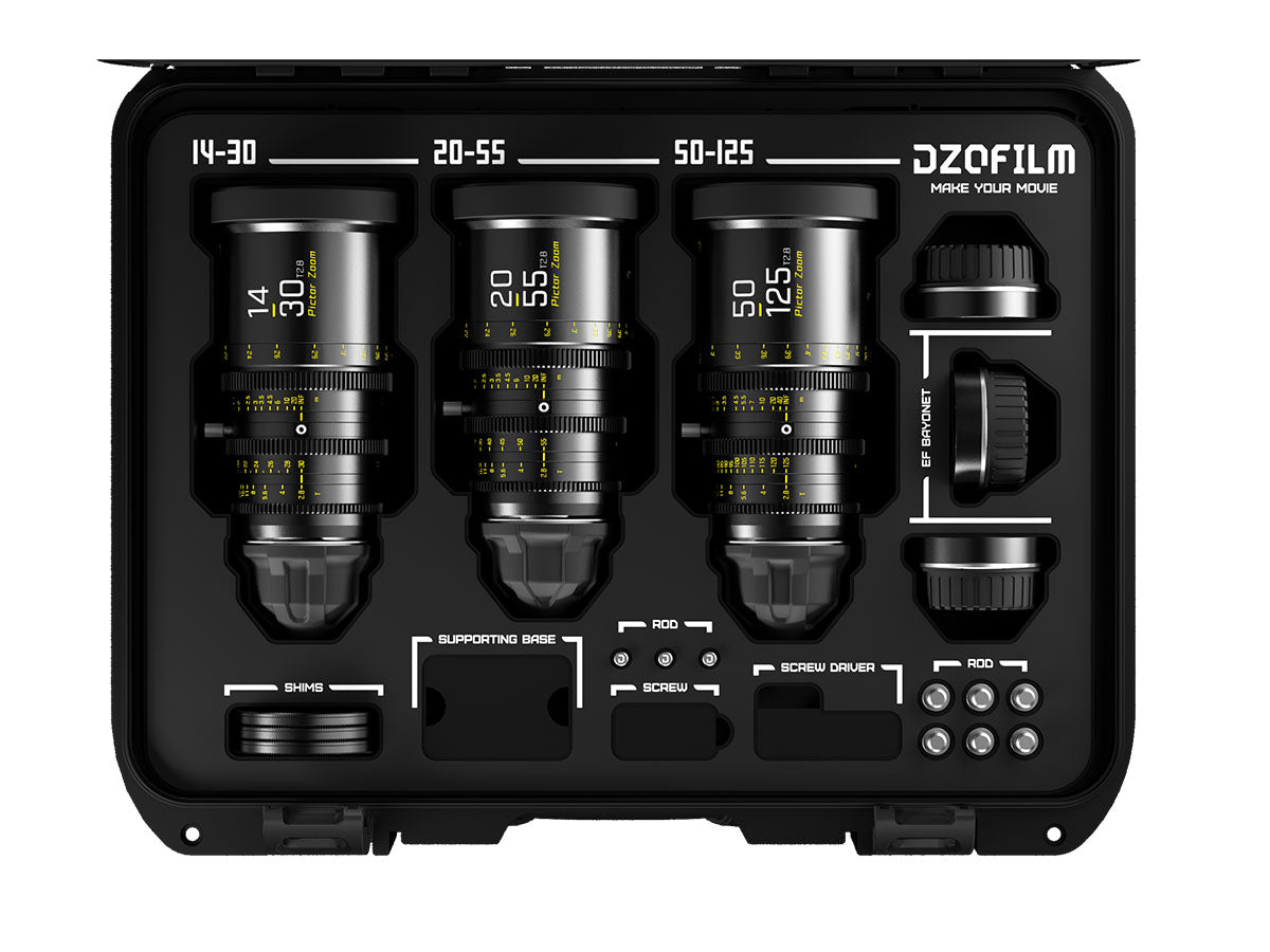 DZOFILM Pictor Zoom 3 Lens Kit - Black