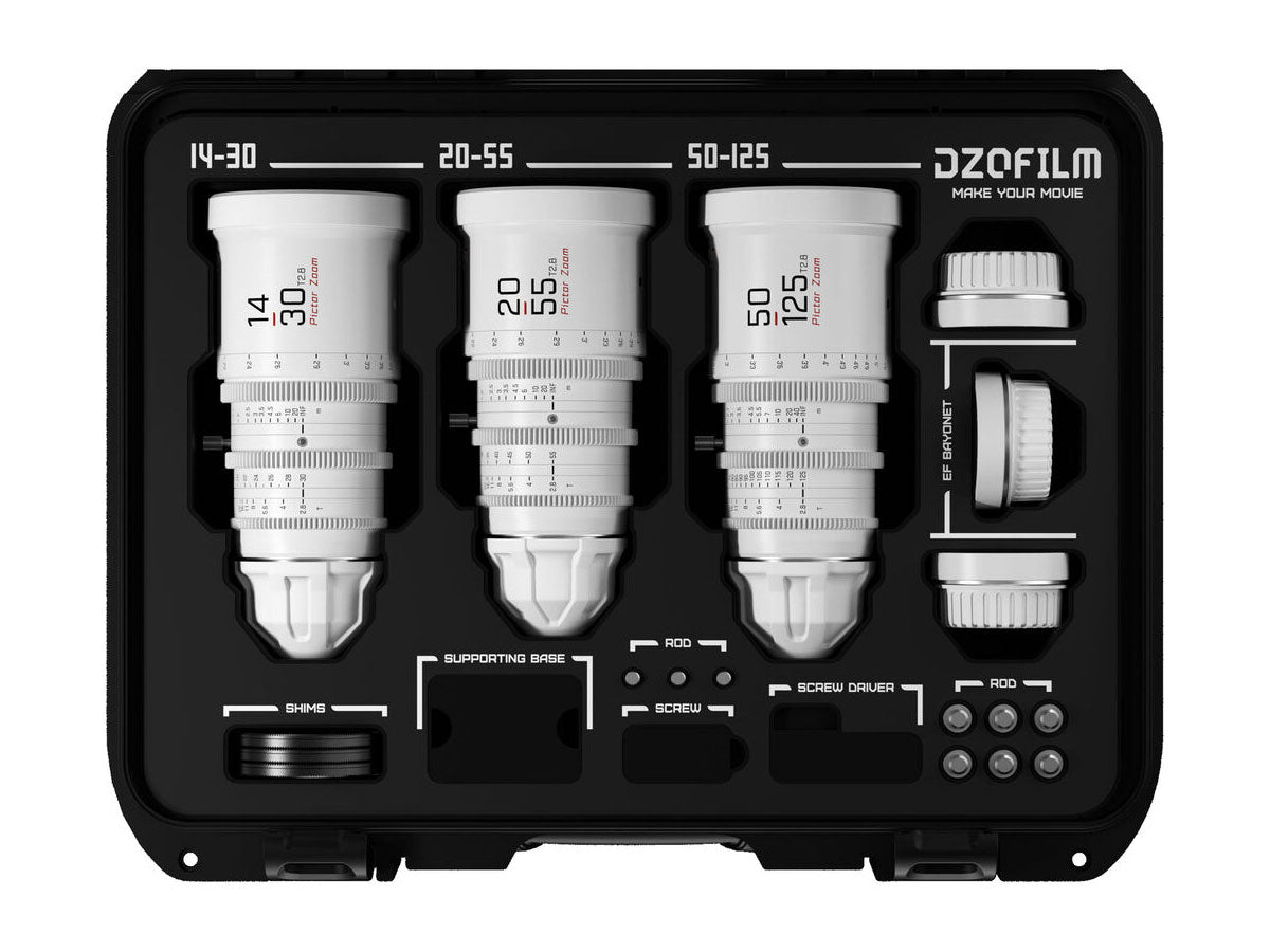 DZOFILM Pictor Zoom 3 Lens Kit - White