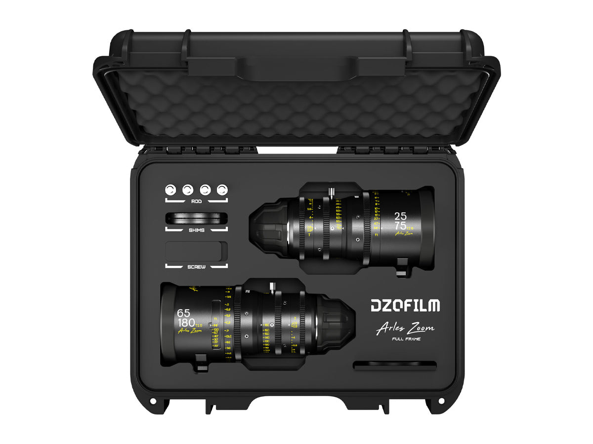 DZOFILM Arles Zoom - 25-75 / 65 - 180mm Lens Set (PL Mount, Imperial)