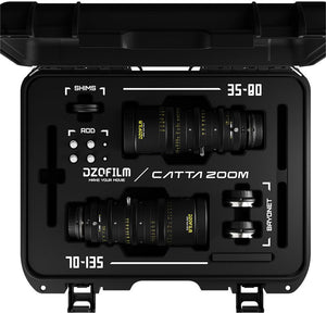 DZOFILM Catta 35-80 & 70-135mm T2.9 E-Mount 2-Lens Bundle (Black)