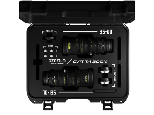 DZOFILM Catta 35-80 & 70-135mm T2.9 E-Mount 2-Lens Bundle (Black)