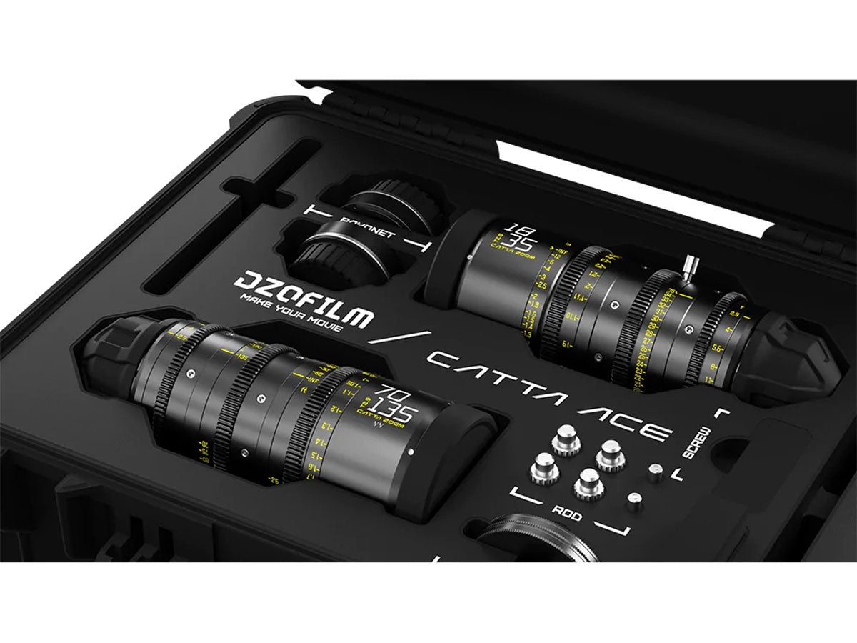 DZOFILM CATTA ACE 18-35 & 70-135mm T2.9 Lens Bundle - PL/EF Interchangeable Mount