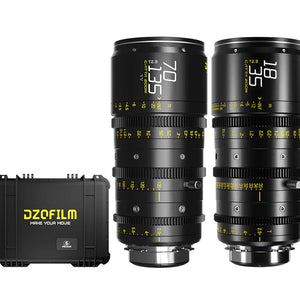 DZOFILM CATTA ACE 18-35 & 70-135mm T2.9 Lens Bundle - PL/EF Interchangeable Mount
