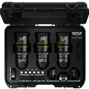 DZOFILM CATTA ACE T2.9 3-Lens Kit (18-35, 35-80 & 70-135mm) - PL/EF Interchangeable Mount