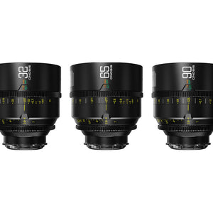 DZOFILM 32, 65, 90mm T2.8 Gnosis Macro Prime 3-Lens Kit (LPL with PL & EF Mounts) - Imperial