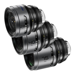 DZOFilm Pavo 2x Anamorphic Prime T2.1 3 Lens Bundle (28/40/75mm) - Blue Coating