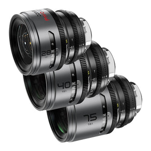 DZOFilm Pavo 2x Anamorphic Prime T2.1 3 Lens Bundle (28/40/75mm) - Neutral Coating
