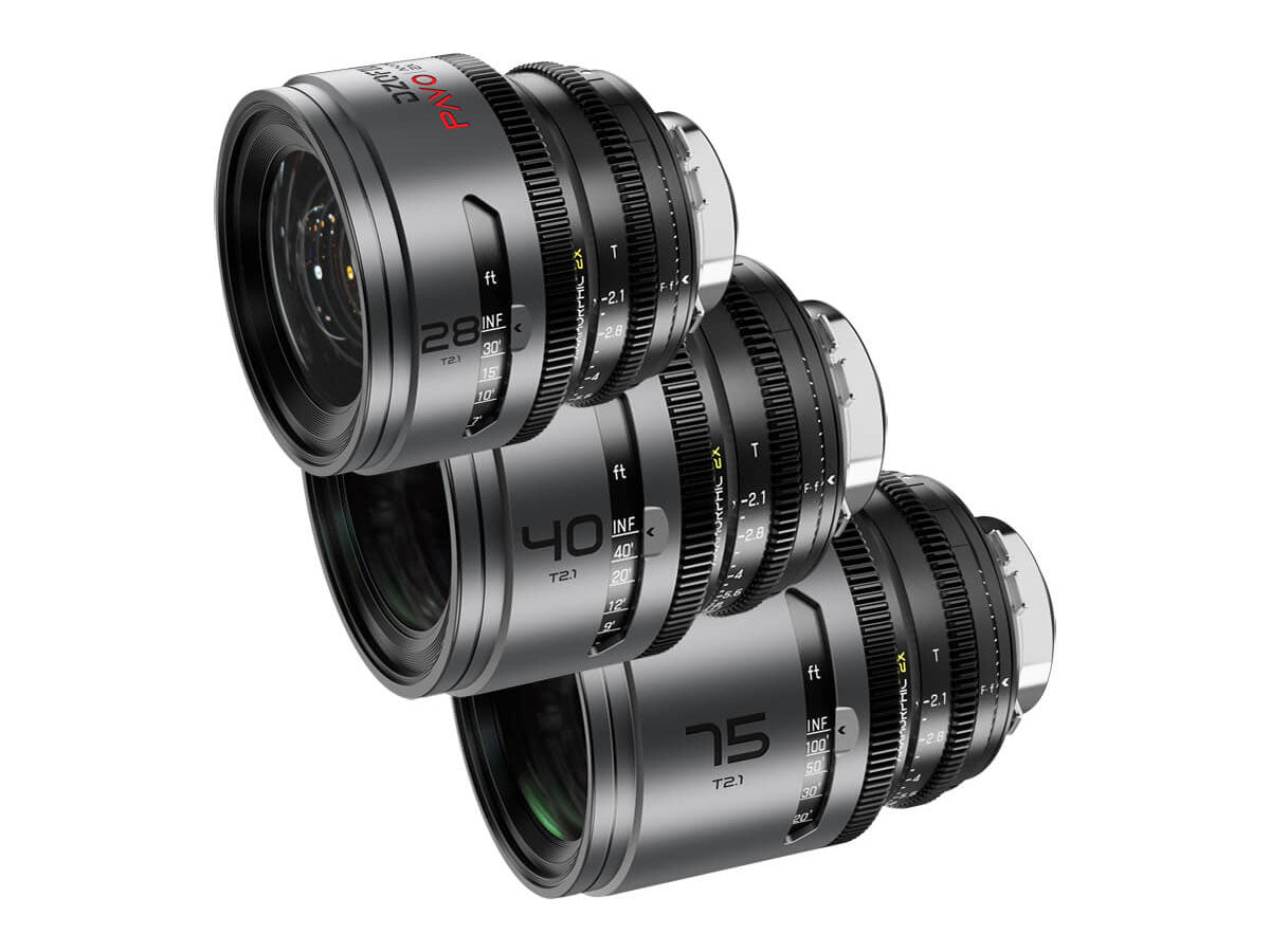 DZOFilm Pavo 2x Anamorphic Prime T2.1 3 Lens Bundle (28/40/75mm) - Neutral Coating