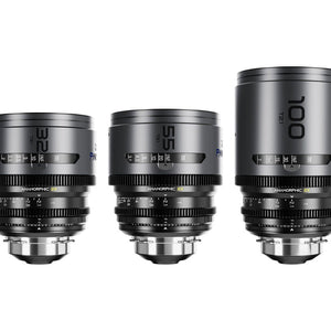 DZOFilm Pavo 2x Anamorphic Prime T2.1 3 Lens Bundle (32/55/100mm) - Blue Coating
