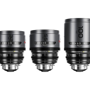 DZOFilm Pavo 2x Anamorphic Prime T2.1 3 Lens Bundle (32/55/100mm) - Neutral Coating