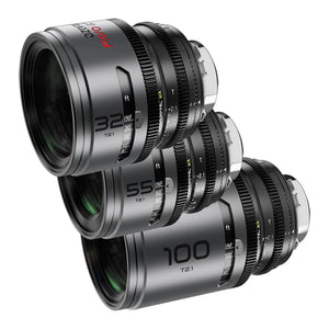 DZOFilm Pavo 2x Anamorphic Prime T2.1 3 Lens Bundle (32/55/100mm) - Neutral Coating