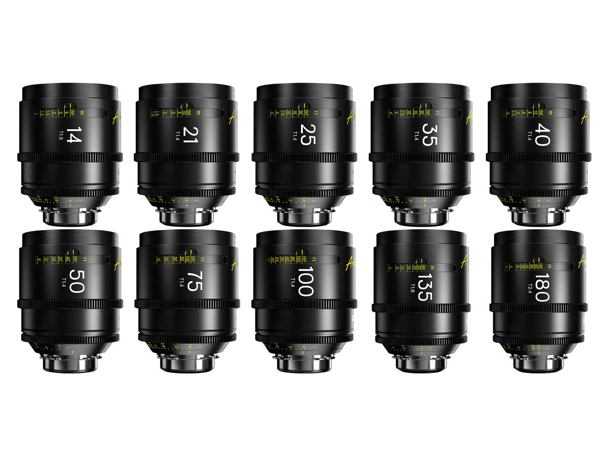 DZOFILM Arles FF/VV Prime Cine 10x Lens Set - PL