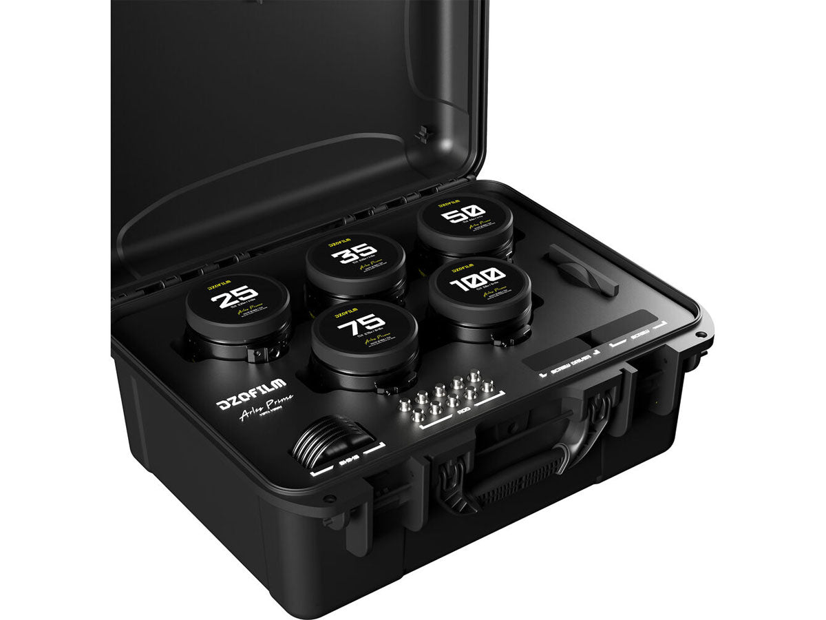 DZOFILM Arles FF/VV Prime Cine 5x Lens Set (25/35/50/75/100mm) - PL Mount