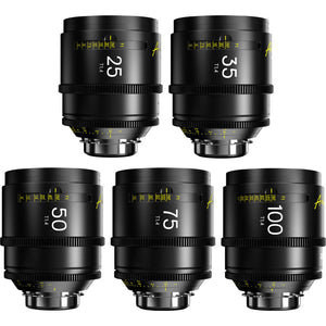 DZOFILM Arles FF/VV Prime Cine 5x Lens Set (25/35/50/75/100mm) - PL Mount