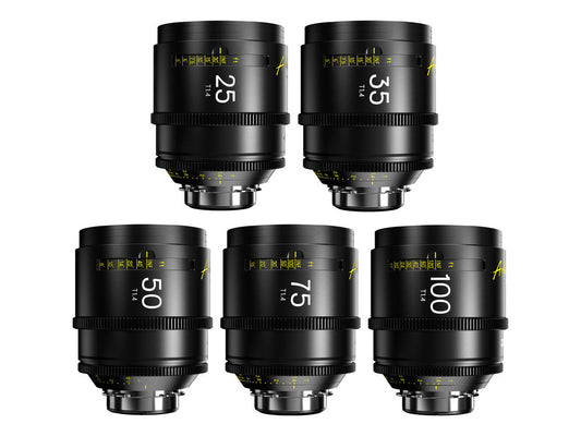 DZOFILM Arles FF/VV Prime Cine 5x Lens Set (25/35/50/75/100mm) - PL Mount