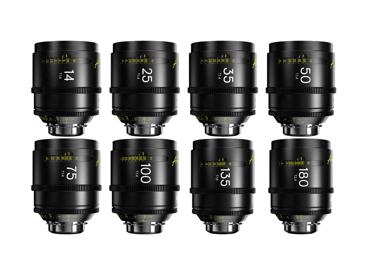 DZOFILM Arles FF/VV Prime Cine 8x Lens Set (14/21/25/35/50/75/100/135mm) - PL Mount