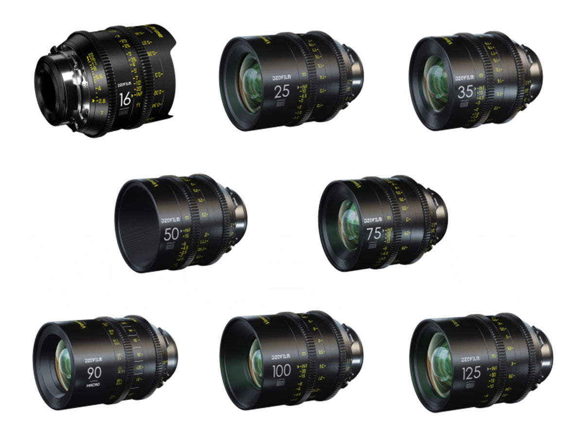 DZOFILM Vespid Prime 8-Lens Kit - PL/EF Mount (Imperial)